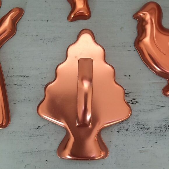 Vintage Copper Cookie Cutters | Lot of 7 - Picture 3 of 6
